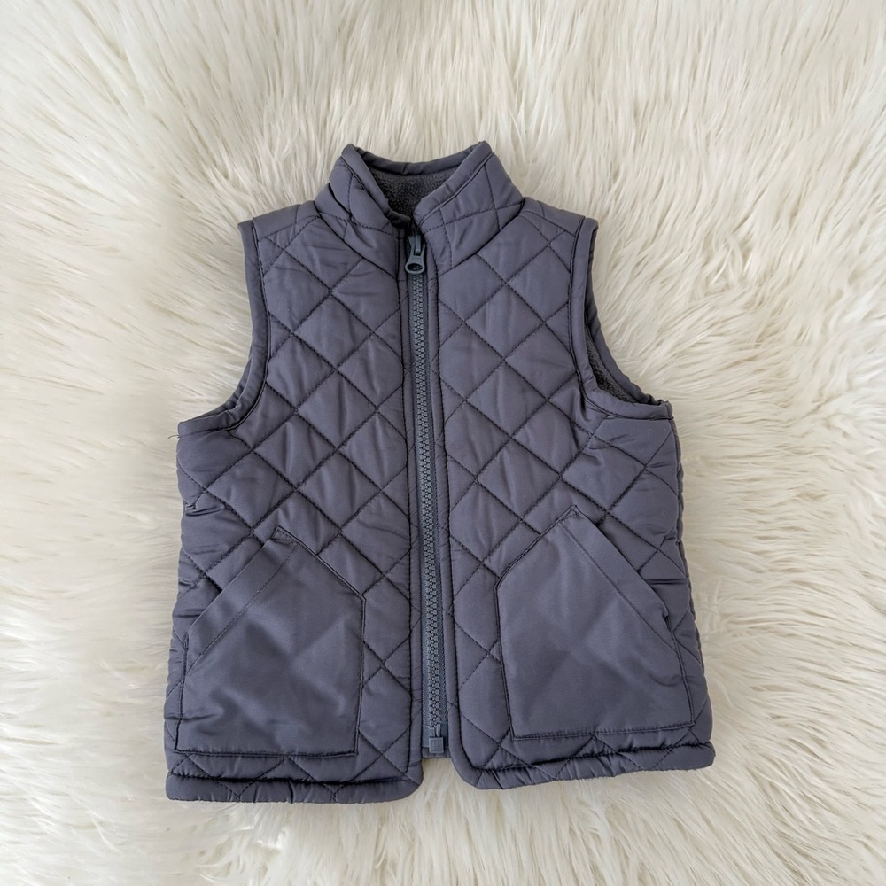 Old Navy Toddler Puffer Vest | Gray